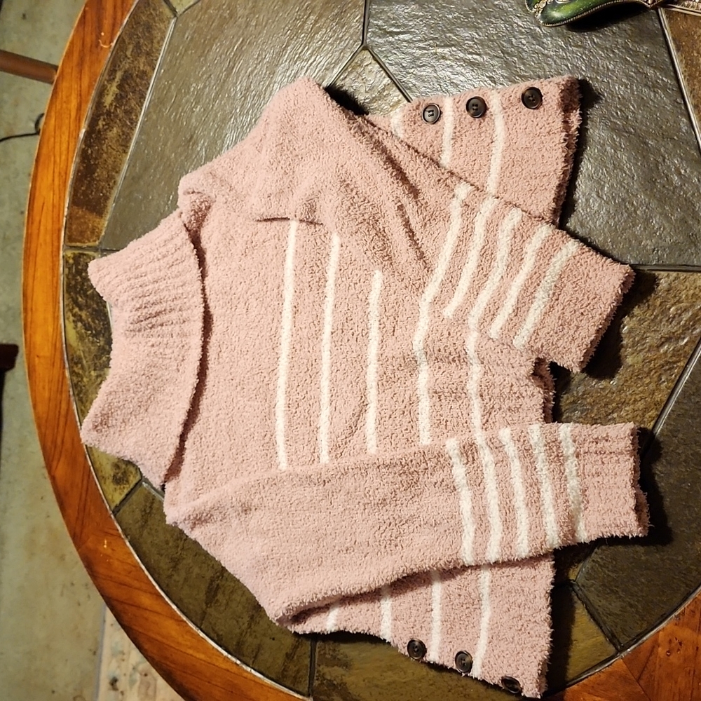 Pink fluffy sweater